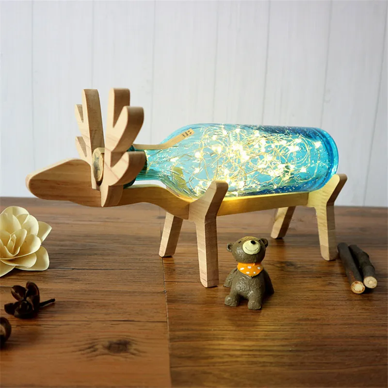 Ins Hot Romantic Wood Dear Kids Room Table Light Lovely Sky Stars Glass Bottle Bed Lamp DIY kids Gift USB Plug Free Shipping
Ins Hot Romantic Wood Dear Kids Room Table Light Lovely Sky Stars Glass Bottle Bed Lamp DIY kids Gift USB Plug Free Shipping
