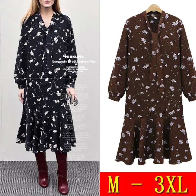 Spring New Style Europe And America Large Size Floral Printed Dress Large GIRL'S Large Size Dress
Spring New Style Europe And America Large Size Floral Printed Dress Large GIRL'S Large Size Dress