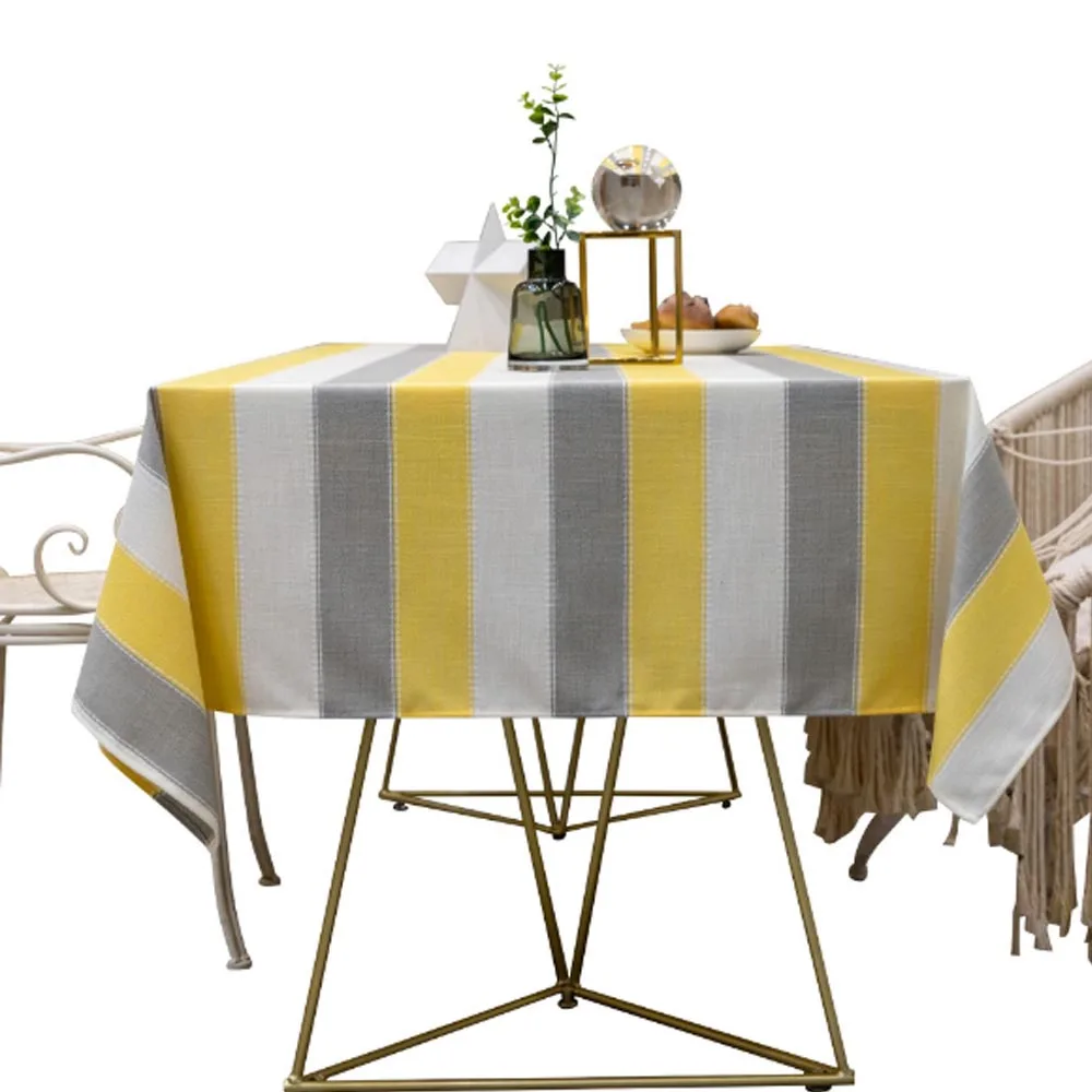 3 Colors Stripes Splicing Tablecloth Cotton Linen Rectangular Kitchen Dinner Table Desk Cloth Picnic Mat Cover Home Decoration
3 Colors Stripes Splicing Tablecloth Cotton Linen Rectangular Kitchen Dinner Table Desk Cloth Picnic Mat Cover Home Decoration