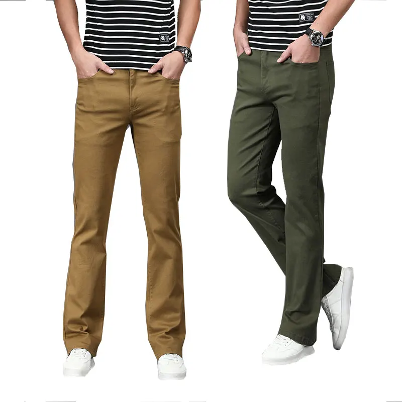 Men's Micro-Flare Denim Trousers Korean Version of Elastic Casual Flared pants Green Flared Pants Size 28-38
Men's Micro-Flare Denim Trousers Korean Version of Elastic Casual Flared pants Green Flared Pants Size 28-38