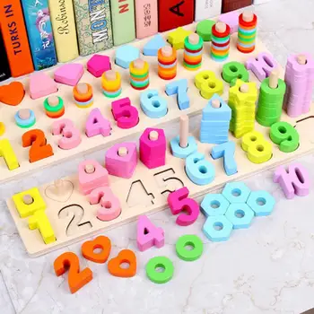 Montessori Mathematical Toys Digital Shape Building Blocks Pair Preschool Children Early Learning Puzzle Education Wooden Toys
Montessori Mathematical Toys Digital Shape Building Blocks Pair Preschool Children Early Learning Puzzle Education Wooden Toys