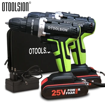 25V Dual Speed Cordless Drill Screwdriver 1500Mah Rechargeable Lithium Battery Multi-function Mini Hand Drill Power Tools DIY
25V Dual Speed Cordless Drill Screwdriver 1500Mah Rechargeable Lithium Battery Multi-function Mini Hand Drill Power Tools DIY