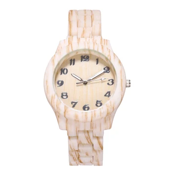 Quartz Watch Casual Analog Wood Texture Wrist Watch with Resin Band Round Dial LL@17
Quartz Watch Casual Analog Wood Texture Wrist Watch with Resin Band Round Dial LL@17