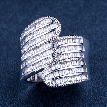 Loredana luxury Classic design luxury ladies high-end exquisite curved zircon Engagement Rings Wedding Rings For Women 
Loredana luxury Classic design luxury ladies high-end exquisite curved zircon Engagement Rings Wedding Rings For Women