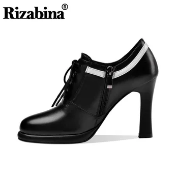 RIZABINA Women Fashion Pumps Shoes Real Leather Side Zipper Simple Shoes Women Stylish Lace Up Office Lady Footwear Size 33-43
RIZABINA Women Fashion Pumps Shoes Real Leather Side Zipper Simple Shoes Women Stylish Lace Up Office Lady Footwear Size 33-43