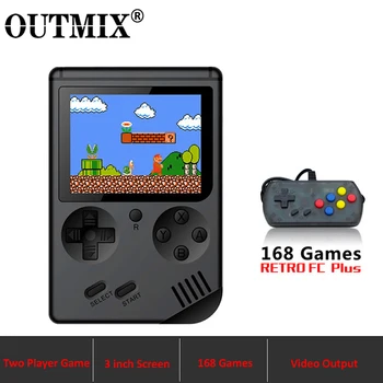 OUTMIX Video Game Console 8 Bit Retro Mini Pocket Handheld Game Player Built-in 168 Classic Games Nostalgic Game Console for FC
OUTMIX Video Game Console 8 Bit Retro Mini Pocket Handheld Game Player Built-in 168 Classic Games Nostalgic Game Console for FC