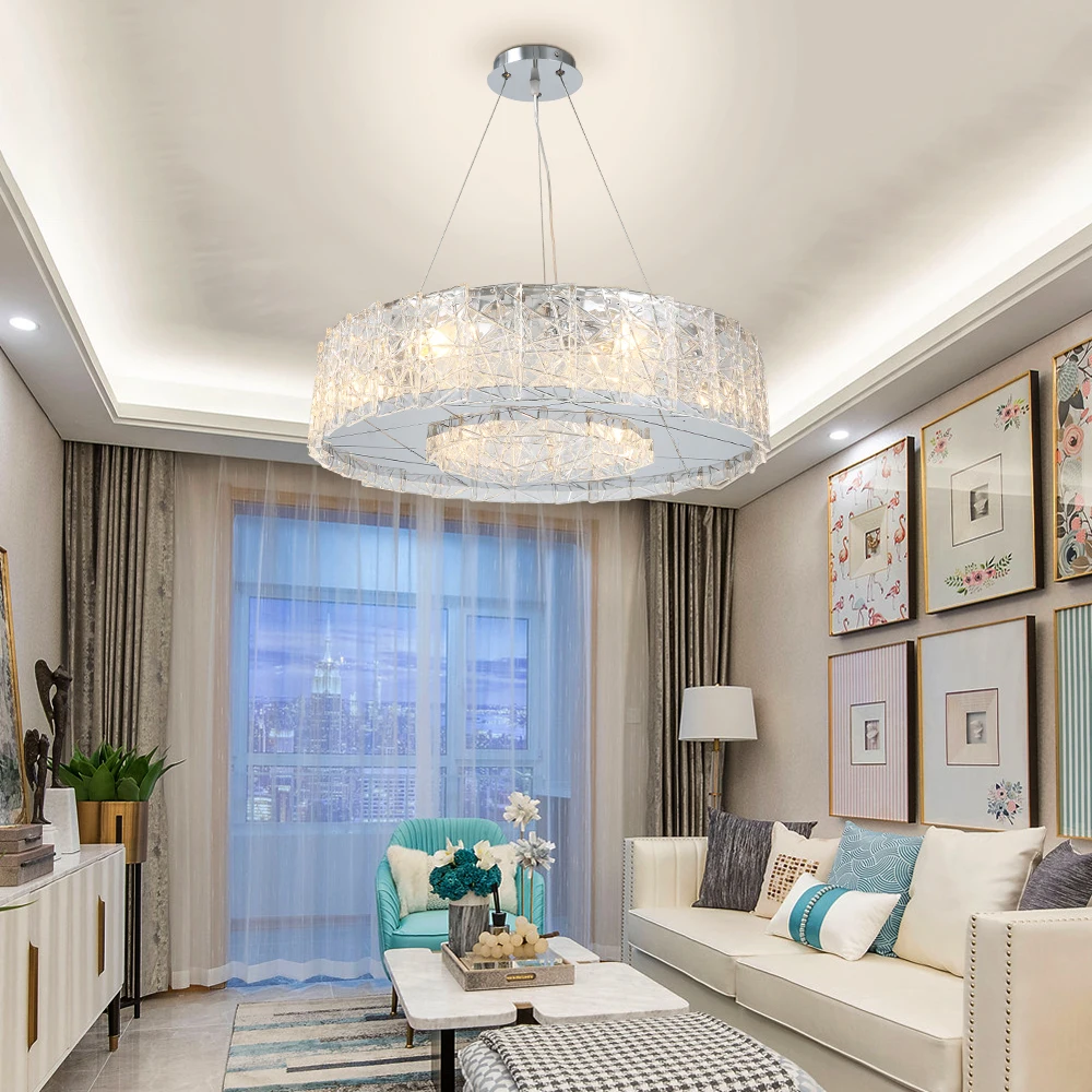 Modern Annular Frosted Glass with Silver Stainless base Chandelier Lighting Hanging Ceiling Lamp for livingroom diningroom hotel 
Modern Annular Frosted Glass with Silver Stainless base Chandelier Lighting Hanging Ceiling Lamp for livingroom diningroom hotel