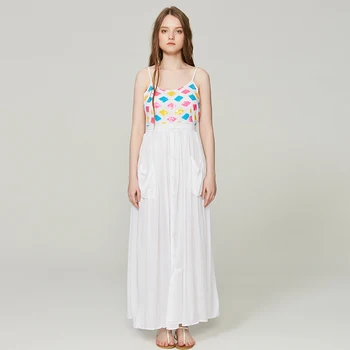 GISELELEE STORE 2018 Bohemian sequins embellished geometric patterns with high-waisted suspenders and long dresses with bows
GISELELEE STORE 2018 Bohemian sequins embellished geometric patterns with high-waisted suspenders and long dresses with bows
