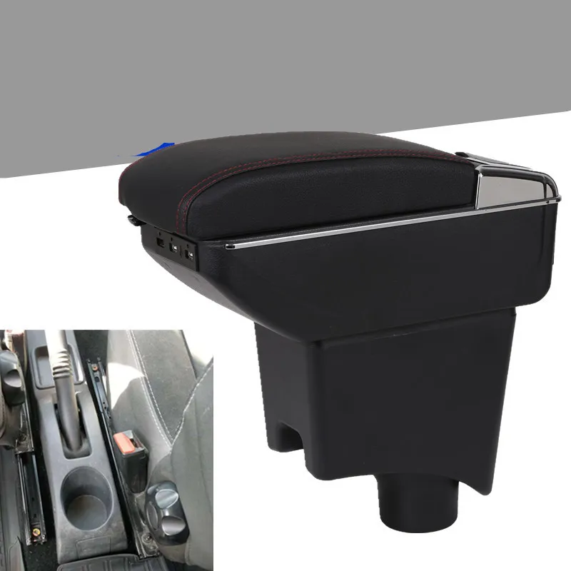 Armrest box For Renault Dacia Sandero Logan USB Charging heighten Double layer central Store content ashtray in car accessories |