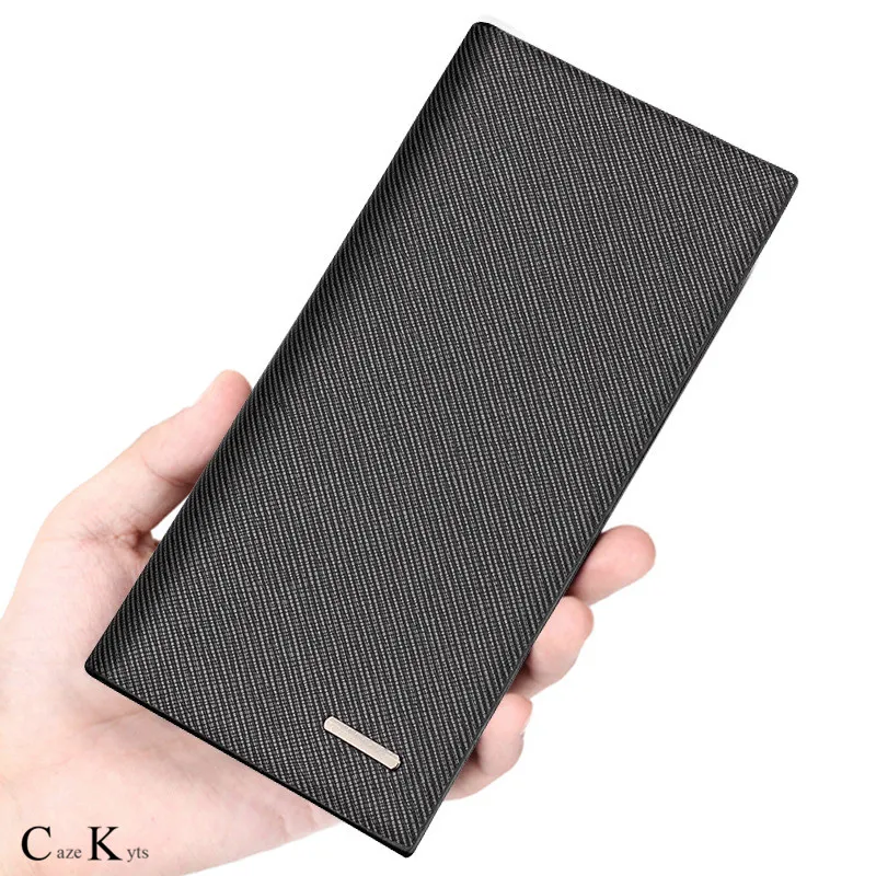 Ultra-thin men's Korean version of the long cross pattern personality wallet multi-card large capacity multi-function NEW 
Ultra-thin men's Korean version of the long cross pattern personality wallet multi-card large capacity multi-function NEW