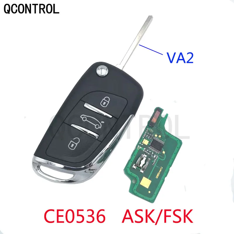 QCONTROL 2/3 кнопочный модифицированный раскладной складной Автомобильный ключ для Peugeot Partner 307 308 407 408 3008 CE053ASK/FSK 433 МГц VA2 Blade
QCONTROL 2/3 кнопочный модифицированный раскладной складной Автомобильный ключ для Peugeot Partner 307 308 407 408 3008 CE053ASK/FSK 433 МГц VA2 Blade