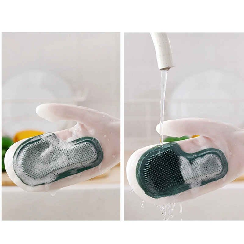 Reusable Magic Silicone Dish Vegetable Washing Gloves Multifunction Sponge Brush Strong Scrub Kitchen Cleaning Cleaner 1 Pair
Reusable Magic Silicone Dish Vegetable Washing Gloves Multifunction Sponge Brush Strong Scrub Kitchen Cleaning Cleaner 1 Pair