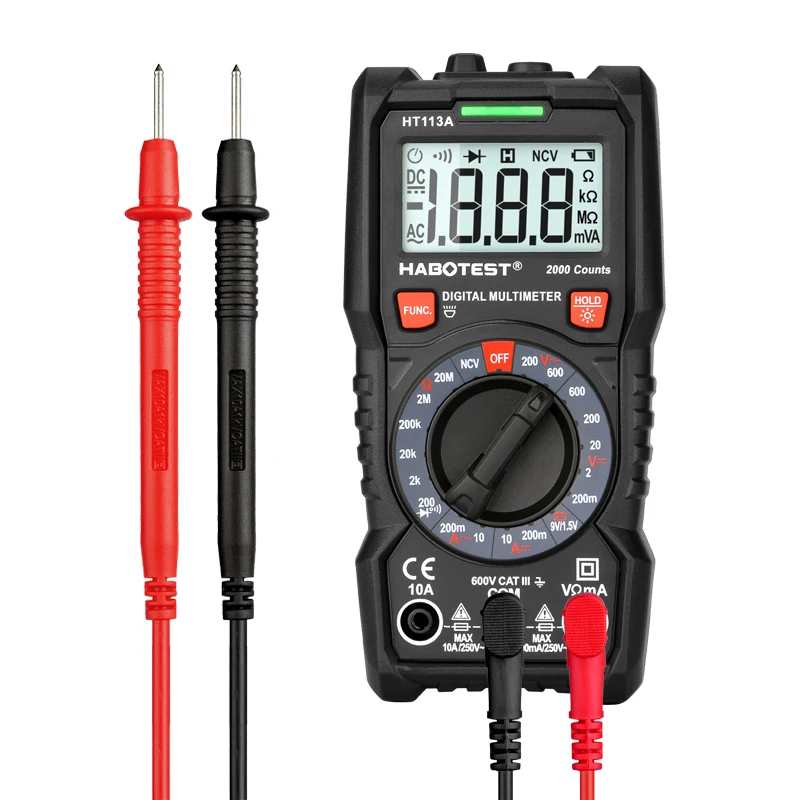 Habotest HT113A Digital Mini CE CAT III Multimeter Tester Profesional transistor Multi Digitital tester multitester multi meter
Habotest HT113A Digital Mini CE CAT III Multimeter Tester Profesional transistor Multi Digitital tester multitester multi meter