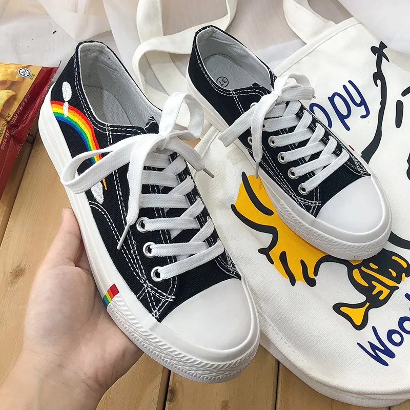 Rainbow Canvas Shoes Women's Shoes 2019 Trendy Shoes New Summer Korean Small White Shoes Autumn Uzzang Shoes
Rainbow Canvas Shoes Women's Shoes 2019 Trendy Shoes New Summer Korean Small White Shoes Autumn Uzzang Shoes