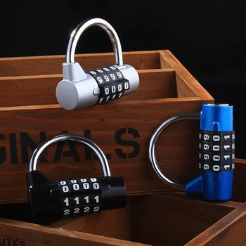 4 Dial Digit Combination Password Code Lock Portable Zinc Alloy Drawer Cabinet Luggage Security Anti-Theft Padlock Color Random 
4 Dial Digit Combination Password Code Lock Portable Zinc Alloy Drawer Cabinet Luggage Security Anti-Theft Padlock Color Random