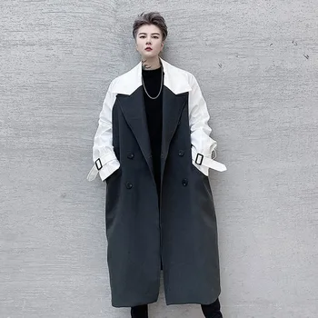 Male Streetwear Vintage Trench Jacket Overcoat Men Double Breasted Color Solice Loose Long Casual Trenchcoat Outerwear
Male Streetwear Vintage Trench Jacket Overcoat Men Double Breasted Color Solice Loose Long Casual Trenchcoat Outerwear