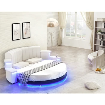 Multicolour led with a Wireless Remote Controler with USB player and bluetooth round bed
Multicolour led with a Wireless Remote Controler with USB player and bluetooth round bed