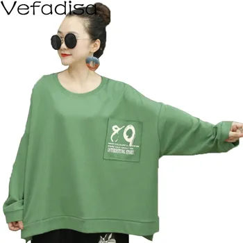 Vefadisa Plus Size Letter Print Women Sweatshirt 2020 Autumn O-Neck Irregular Pullover Sweatshirt Coat Black White Green QYF3479
Vefadisa Plus Size Letter Print Women Sweatshirt 2020 Autumn O-Neck Irregular Pullover Sweatshirt Coat Black White Green QYF3479