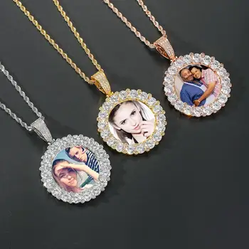 Hip Hop Photo Frame Pendant Private Customized Couple Photo Commemorative Round Zircon Solid Hip Hop Necklace
Hip Hop Photo Frame Pendant Private Customized Couple Photo Commemorative Round Zircon Solid Hip Hop Necklace