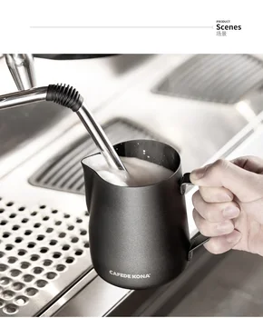 CAFEDEKONA Barista Pitcher latte art Cappuccino Milk Jugs Stainless Steel Non-stick coating Milk Frothing Pitcher Espresso
CAFEDEKONA Barista Pitcher latte art Cappuccino Milk Jugs Stainless Steel Non-stick coating Milk Frothing Pitcher Espresso