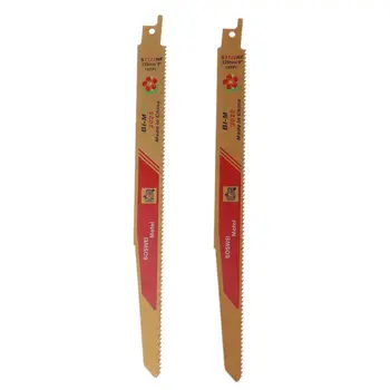 2Pcs/Set Gold Reciprocating Sabre Saw Blades for Cutting Metal Professional S1122HF Blade Tools 40JE
2Pcs/Set Gold Reciprocating Sabre Saw Blades for Cutting Metal Professional S1122HF Blade Tools 40JE