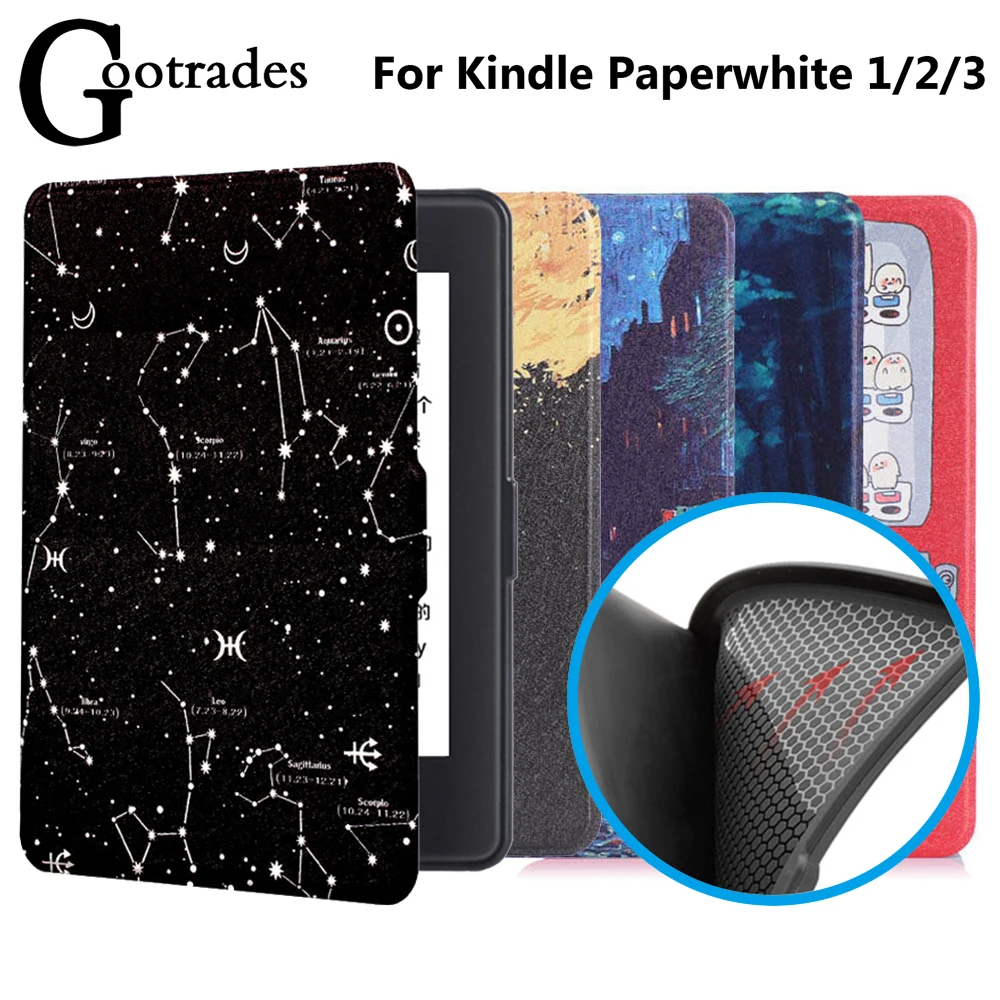 Ultra Slim Magnetic Smart Case Leather Cover TPU Soft Back Protective Shell For Amazon Kindle Paperwhite 1/2/3
Ultra Slim Magnetic Smart Case Leather Cover TPU Soft Back Protective Shell For Amazon Kindle Paperwhite 1/2/3