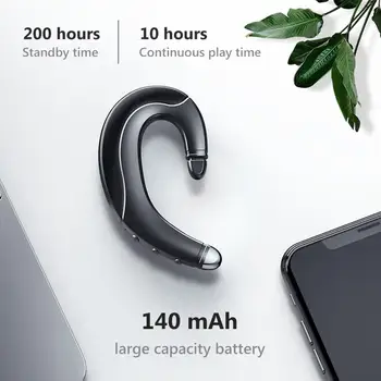 Bone Conduction Bluetooth Headset Does Not Enter The Ear Driving Wireless Hanging Ear Mobile Phone Call Sports Supplies
Bone Conduction Bluetooth Headset Does Not Enter The Ear Driving Wireless Hanging Ear Mobile Phone Call Sports Supplies