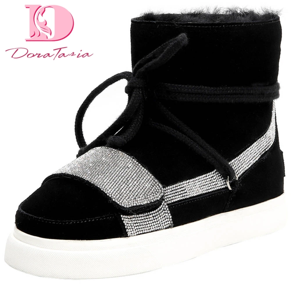Doratasia 2020 big size 42 fashion cow suede warm fur russia winter Shoes woman snow boots Women Boots female shoes
Doratasia 2020 big size 42 fashion cow suede warm fur russia winter Shoes woman snow boots Women Boots female shoes