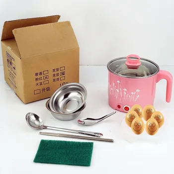 Mini Electric Student dormitory Household Multi-function Rice Cooker Hot Pot Noodles Porridge Soup Pot Egg Steamer Boiler