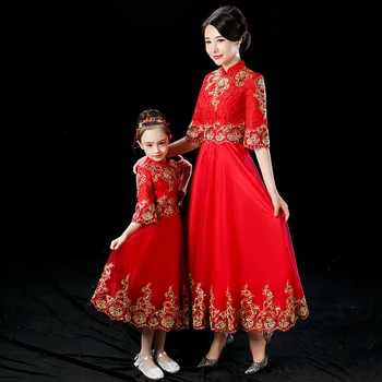 Skyyue Red A-Line Robe De Soiree FB120 Parent-Child Embroidery Evening Dress High Collar Half Sleeve Mom And Daughter Gowns 2020
Skyyue Red A-Line Robe De Soiree FB120 Parent-Child Embroidery Evening Dress High Collar Half Sleeve Mom And Daughter Gowns 2020