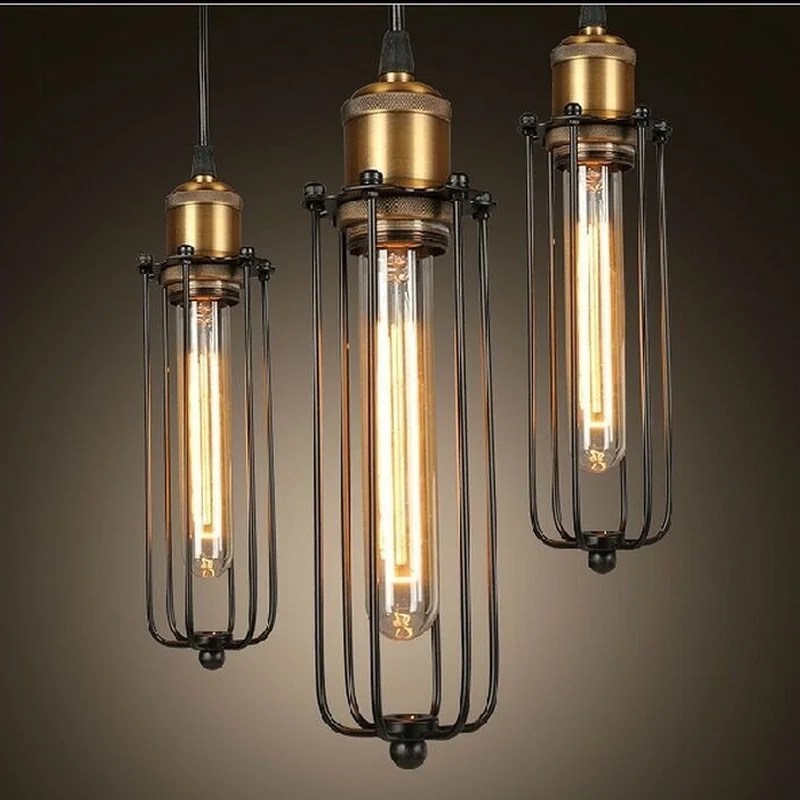 

Single head Vintage Retro Restaurant Pendant Lights American country style Edison Flute lamp Industrial warehouse Loft Light