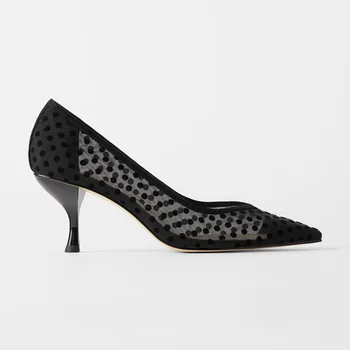 Black Lace Pointed Toe Women's Shoes 2020 New Summer Autumn Mesh Thin heel high Heeled shoes Sexy Wave Point Single shoes
Black Lace Pointed Toe Women's Shoes 2020 New Summer Autumn Mesh Thin heel high Heeled shoes Sexy Wave Point Single shoes