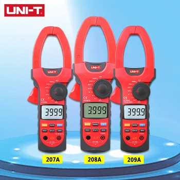 UNI-T Digital Clamp Meter UT207A UT208A UT209A True RMS 1000A 600V Automatic Range Capacitance Capacitance Resistance Meter
UNI-T Digital Clamp Meter UT207A UT208A UT209A True RMS 1000A 600V Automatic Range Capacitance Capacitance Resistance Meter
