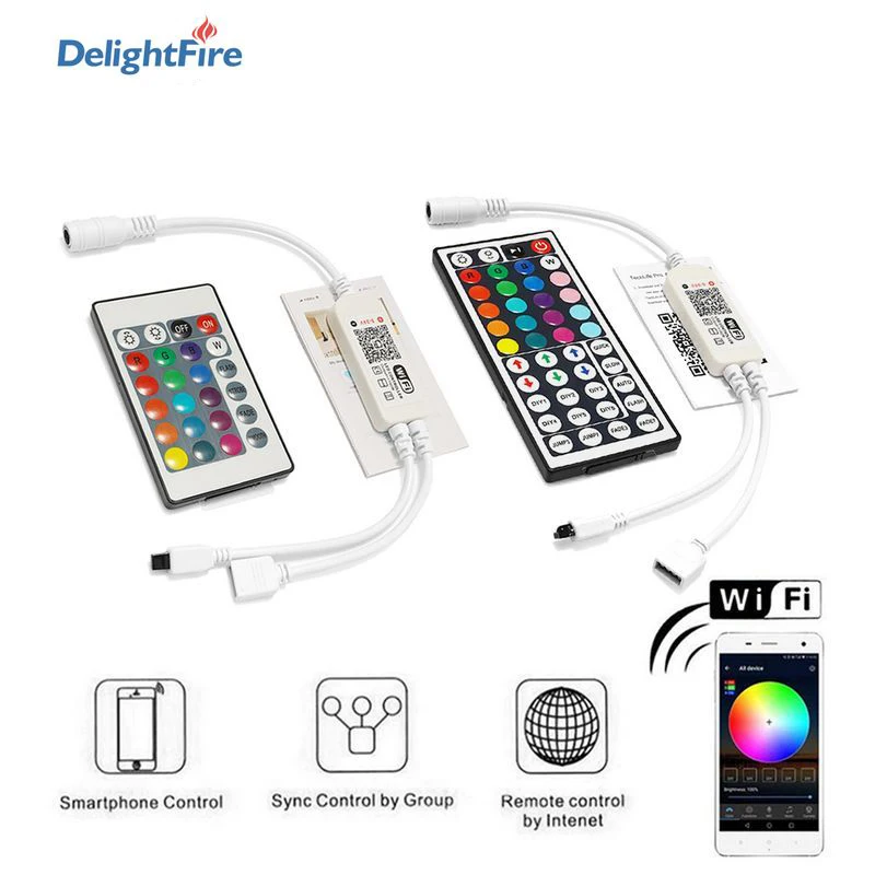 24/44Keys LED Controller WIFI RGB Controller 2 Output Port 5-24V TechLife Pro LED WiFi Controller For RGB RGBW LED Strip
24/44Keys LED Controller WIFI RGB Controller 2 Output Port 5-24V TechLife Pro LED WiFi Controller For RGB RGBW LED Strip