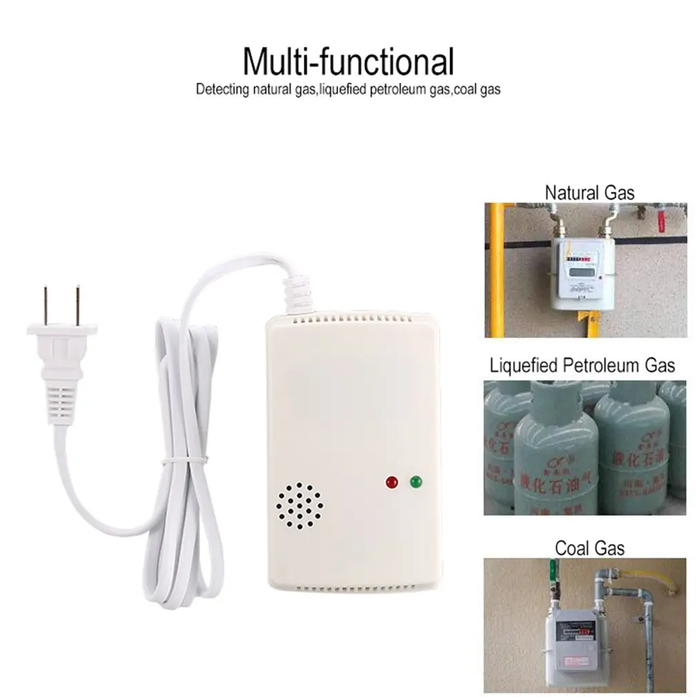 Combustible Gas Alarm Detector Monitor Natural LPG LNG Leak Sensor Sound Light Warning Home Security Fire Protection US Plug
Combustible Gas Alarm Detector Monitor Natural LPG LNG Leak Sensor Sound Light Warning Home Security Fire Protection US Plug