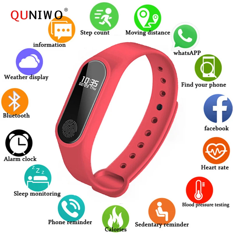 NEW M2 Smart Fashion Sport Watch Fitness Running Tracker Bracelet Step Count Distance Calorie Calculator Band For Men Women Kids
NEW M2 Smart Fashion Sport Watch Fitness Running Tracker Bracelet Step Count Distance Calorie Calculator Band For Men Women Kids