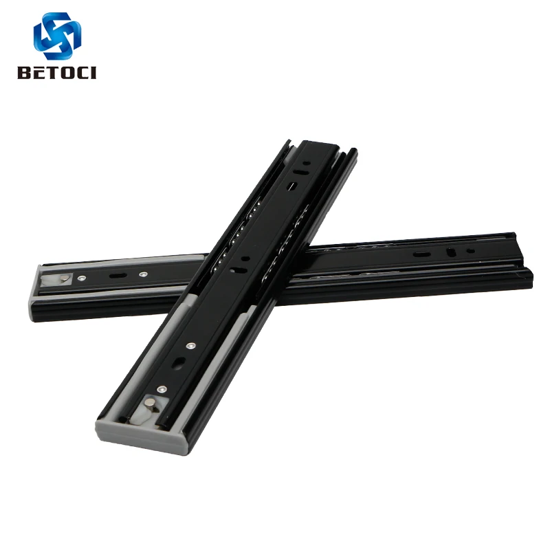 BETOCI Metal Black buffer mute drawer slide track soft close drawer guide rail Three-Section Cabinet Slides Furniture Hardware
BETOCI Metal Black buffer mute drawer slide track soft close drawer guide rail Three-Section Cabinet Slides Furniture Hardware
