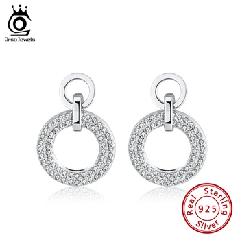 ORSA JEWELS Round Circle Drop Earrings Solid 925 Silver Drop Earrings Top-grade Zirconia Earrings Fine Gift Party Jewelry SE258
ORSA JEWELS Round Circle Drop Earrings Solid 925 Silver Drop Earrings Top-grade Zirconia Earrings Fine Gift Party Jewelry SE258