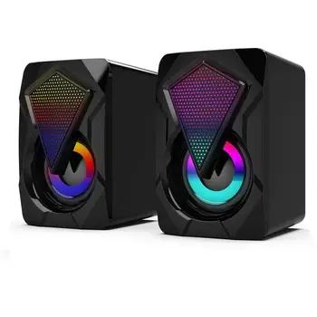 New Heavy Subwoofer X2 Colorful Lights Effect Rgb Speaker Computer Stereo Multimedia Usb Heavy Subwoofer Computer Speaker
New Heavy Subwoofer X2 Colorful Lights Effect Rgb Speaker Computer Stereo Multimedia Usb Heavy Subwoofer Computer Speaker