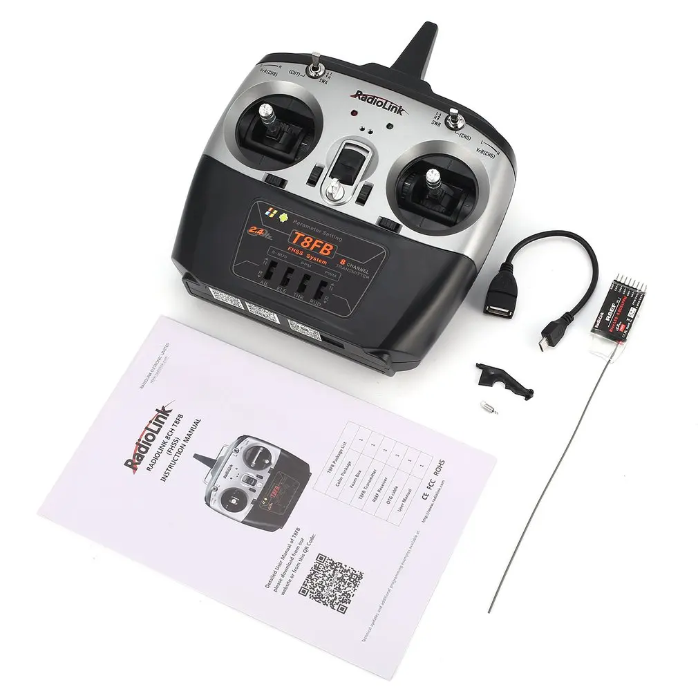 Radiolink T8FB 8CH Transmitter Radio Remote Control with R8EF Receiver for for RC Airplane Helicopter Drone Left Hand Accessory
Radiolink T8FB 8CH Transmitter Radio Remote Control with R8EF Receiver for for RC Airplane Helicopter Drone Left Hand Accessory