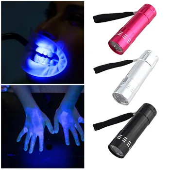 Portable Waterproof 365nm Ultraviolet 9 LED Flashlights UV Light Torch for Hunting Money Scorpion Checker Detection No Battery
Portable Waterproof 365nm Ultraviolet 9 LED Flashlights UV Light Torch for Hunting Money Scorpion Checker Detection No Battery