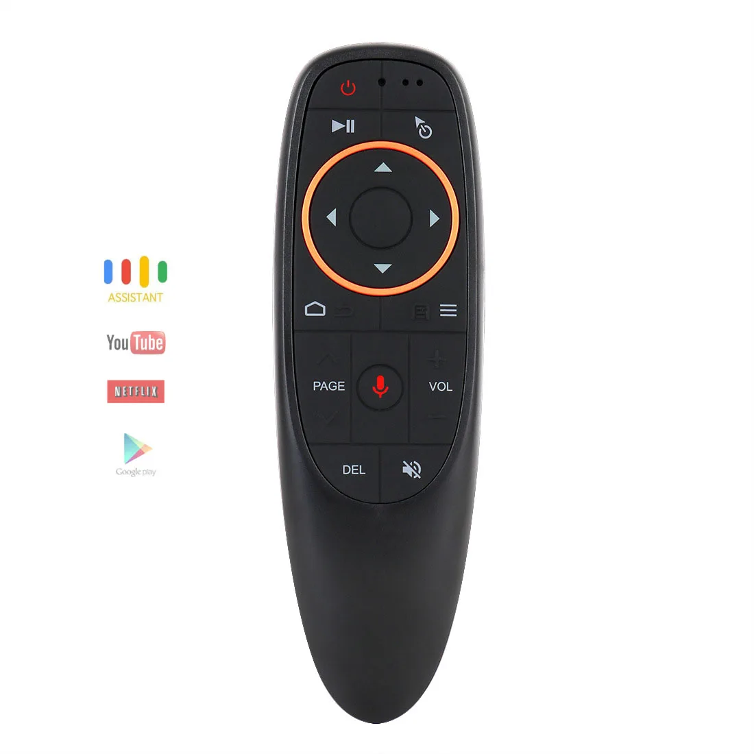 G10 Smart Voice Remote Control 2.4G RF Gyroscope Backlit Wireless Air Mouse for Android TV Box HK1 H96 Max Remote Control
G10 Smart Voice Remote Control 2.4G RF Gyroscope Backlit Wireless Air Mouse for Android TV Box HK1 H96 Max Remote Control