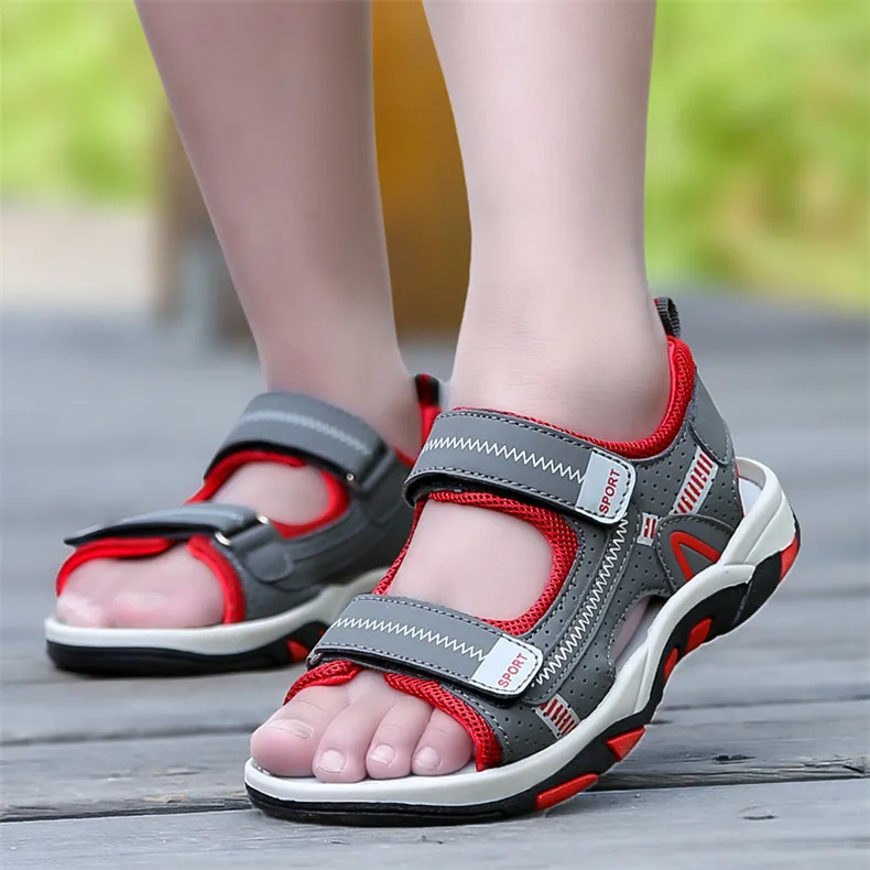 2020 Summer Boys Sandals Kid Sandals Children Shoes Cut-outs Rubber School Shoes Breathable Open Toe Casual Boy Sandal (19)