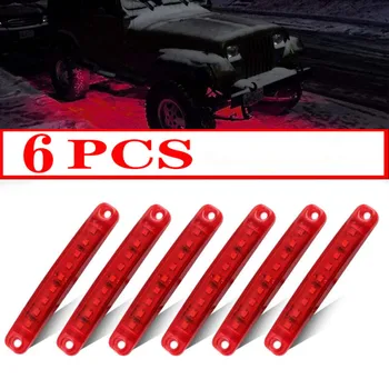 6Pcs Red 9-LED Rock Lights For JEEP Offroad ATV Truck Bed Under Body Fog Lights 100*15*13mm Light Emitting Diodes 
6Pcs Red 9-LED Rock Lights For JEEP Offroad ATV Truck Bed Under Body Fog Lights 100*15*13mm Light Emitting Diodes