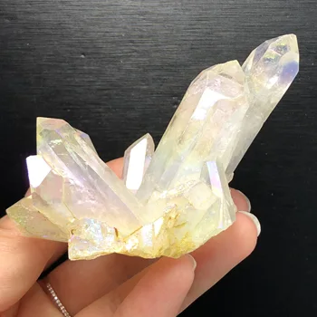 Beautiful Aura Quartz Crystal Titanium Bismuth Silicon Cluster Rainbows Natural Stones and Minerals
Beautiful Aura Quartz Crystal Titanium Bismuth Silicon Cluster Rainbows Natural Stones and Minerals
