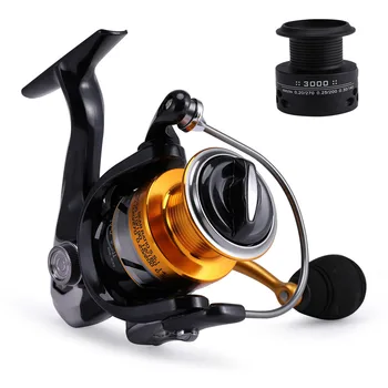 14+1 Fishing Spinning Reel 5.5:1 4.7:1 Ratio Saltwater Fishing Reel Bass Carp Fishing with Spare Spool
14+1 Fishing Spinning Reel 5.5:1 4.7:1 Ratio Saltwater Fishing Reel Bass Carp Fishing with Spare Spool