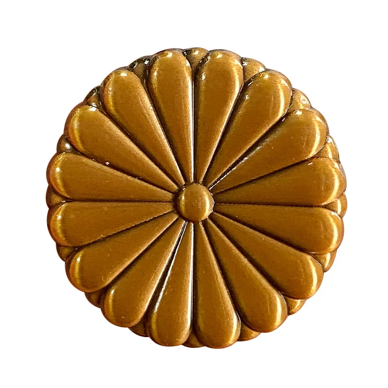 Японский герб имперский шестнадцать булавок Золотые лепестки хризантем значок