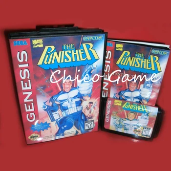 The Punisher US Cover with Box and Manual for Sega MegaDrive Video Game Console 16 bit MD card
The Punisher US Cover with Box and Manual for Sega MegaDrive Video Game Console 16 bit MD card