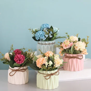 Artificial Hydrangea Plant Potted Fake Flower Bonsai Home Decoration Restaurant Decoration Artificial Flower
Artificial Hydrangea Plant Potted Fake Flower Bonsai Home Decoration Restaurant Decoration Artificial Flower