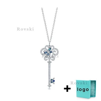 XL TFX TTFF Rllen Sterling Silver Blue Gem Necklace Butterfly Shape Suitable for Women's Party Jewelry Wholesale Free Delivery.
XL TFX TTFF Rllen Sterling Silver Blue Gem Necklace Butterfly Shape Suitable for Women's Party Jewelry Wholesale Free Delivery.